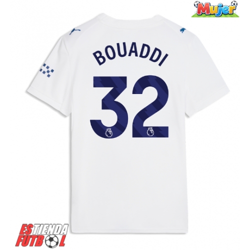 Manchester City Ayyoub Bouaddi #32 Tercera Equipación Mujer 2026-27 Manga Corta